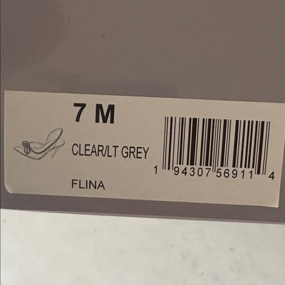 Jennifer Lopez Flina clear bow embellished party high heels sling back size 7 - Picture 2 of 8